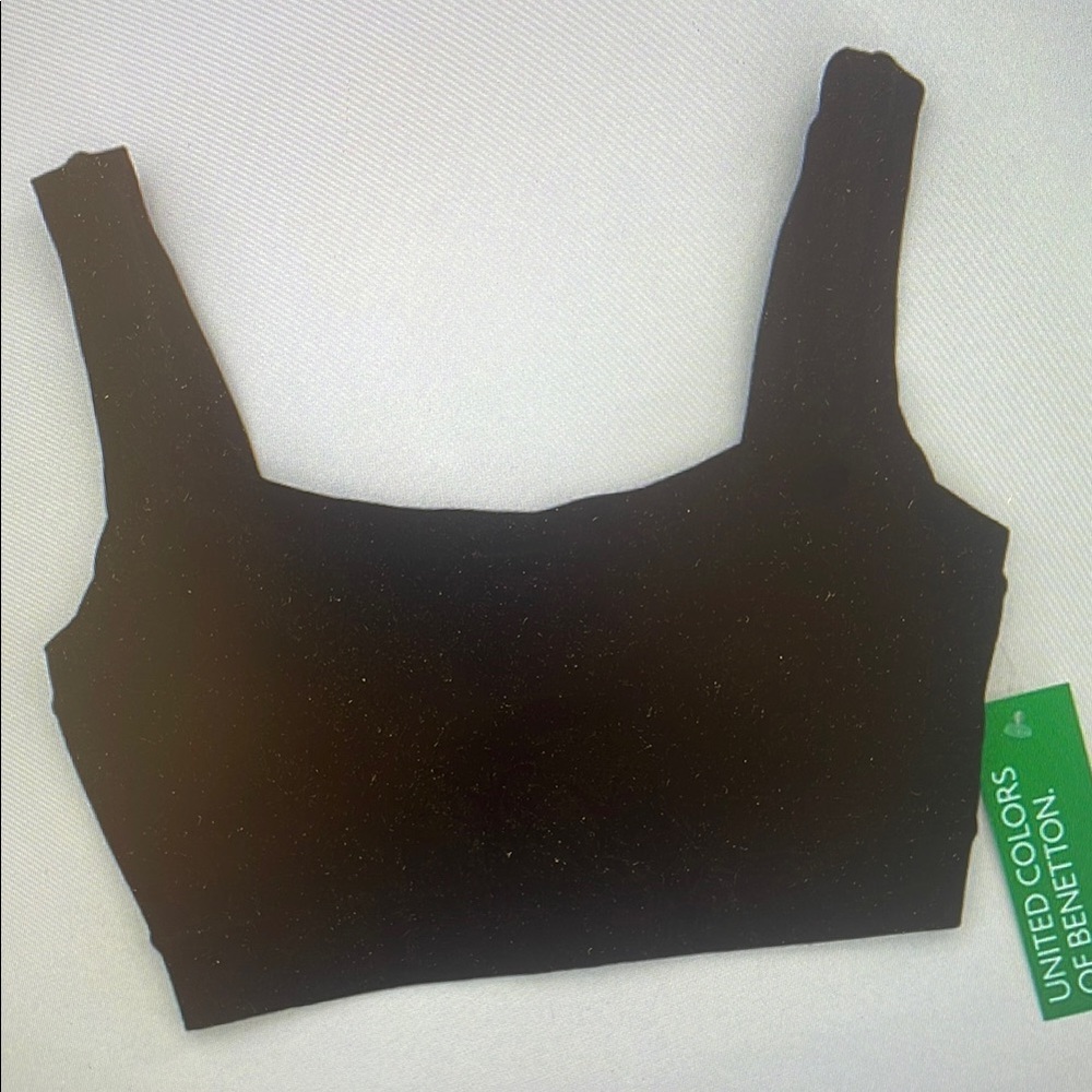Black Cropped Tank Top